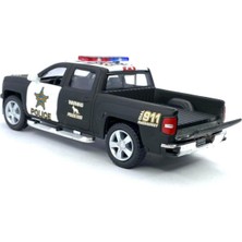 Hepsilazım 2014 Chevrolet Silverado Polis Çek Bırak 5 Inch. Oyuncak Araba 1:46