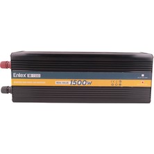 Entex 24V Volt 1.5kw 1500W Watt Modifiye Sinus Inverter 220 Çevirici Invertör Dijital Ekranlı Dönüştürücü