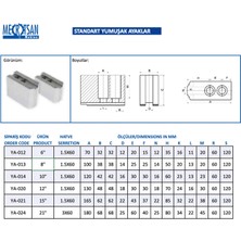 Mertsan Standart Yumuşak Ayak 6 Inch - 1,5X60 mm Hatve Ölçüsü, 3 Adetlik Paket