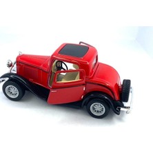 Hepsilazım 1932 Ford 3-Window Coupe - Çek Bırak 5inch. Lisanslı Model Araba, Oyuncak Araba 1:34