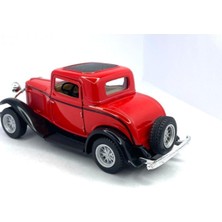 Hepsilazım 1932 Ford 3-Window Coupe - Çek Bırak 5inch. Lisanslı Model Araba, Oyuncak Araba 1:34