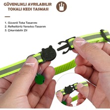 TEKNETSTORE Kedi Tasması Airtag Yuvalı Kilitli Güvenlik Aparatı Airtag Kılıfı ve Zil Boyun Tasması Gps