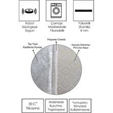 Dekoratif Kaymaz Taban Yıkanabilir Mutfak Halısı S4-MTF-DOT-SM-217