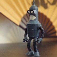 Turansoy Craft Futurama Bender Boyalı Figür Bender Obje Büyük Boy 20CM