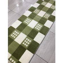 Burak Halı Saray Samyeli 10854 Wy 80X300 Krem Yeşil 3 Metre Yolluk !