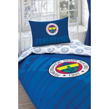 Taç Fenerbahçe Lacivert Logo Tek Kişilik  Pamuk Lisanslı Nevresim Takımı