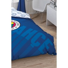 Taç Fenerbahçe Lacivert Logo Tek Kişilik  Pamuk Lisanslı Nevresim Takımı