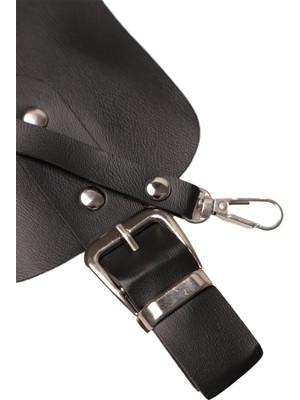 Simisso Telefon Çanta Kapığı Seti | Siyah