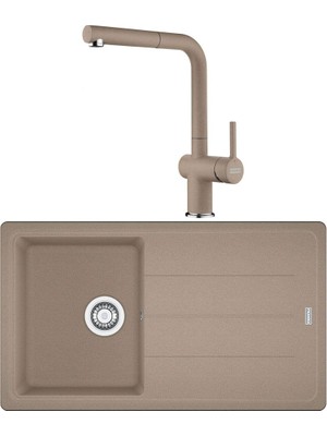 Franke Bfg 611 Granit Oyster Evye, Active Plus Doccia Oyster Spiralli Armatür Seti