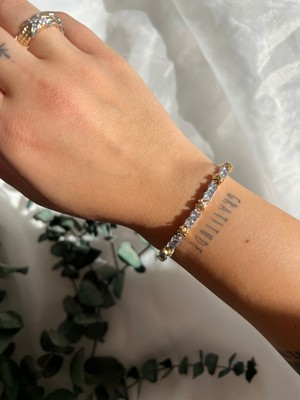 Aslı Jewelry Store Zirkon Xoxo Model Tıfany Döküm Bileklik Altın Kaplama