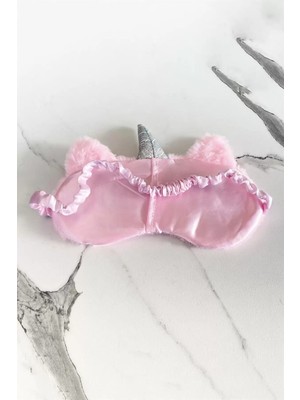 Efna Store Pembe Renk Göz Figürlü Unicorn Uyku Bandı