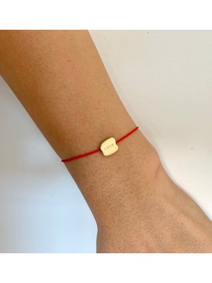 Atelier Çağla Love Aşk Yazılı Kırmızı Ip Bileklik