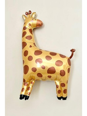 Orman Zürafa Folyo Balon Safari Temalı Doğum Günü Balonları