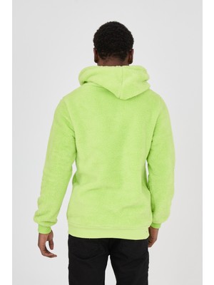 Grody Kapüşonlu Peluş Sweatshirt Hoody Neo Sarısı