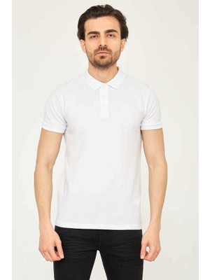 Cazador 4613 Cazador Erkek  T-Shirt Beyaz