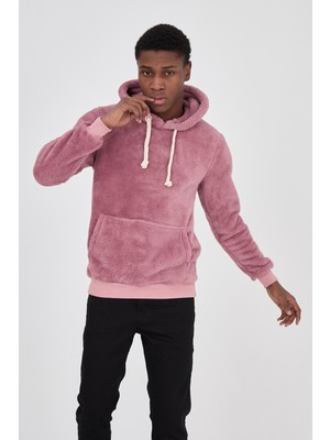 Grody Kapüşonlu Peluş Sweatshirt Hoody Nar