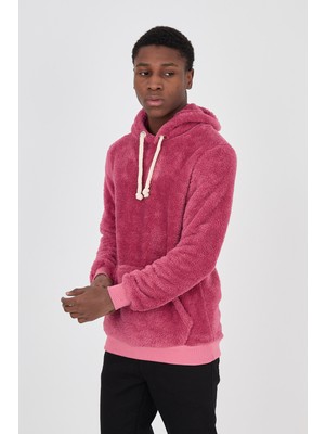 Grody Kapüşonlu Peluş Sweatshirt Hoody Nar