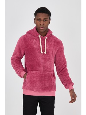 Grody Kapüşonlu Peluş Sweatshirt Hoody Nar