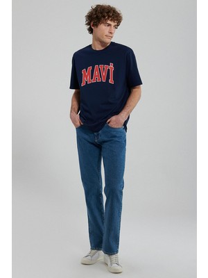 Mavi M0611711-84371 Mavi Logo Tişört Koyu Lacivert Ss Erkek T-Shirt