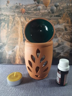 Mary Collection Yaşam Çiçeği Model Toprak Buhurdanlık Set