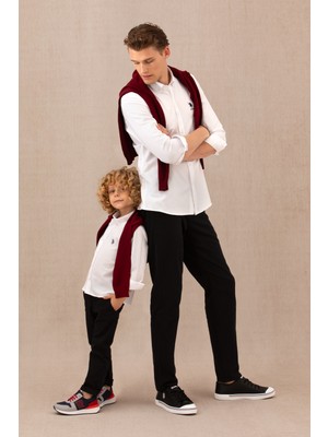 U.S. Polo Assn. Erkek Çocuk Beyaz Gömlek Basic 50277633-VR013