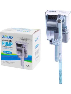 Sobo 280 Lt/h Debili Akvaryum Şelale Filtre 5 W WP-618H Mekanik Biyolojik Filtrasyon