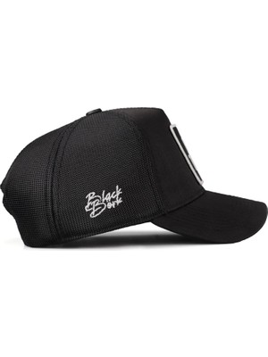 Black Börk Blackbörk V2 Trucker Limited Edition - 1 Kod Logolu  Siyah Cordura Kumaş Şapka (Cap)