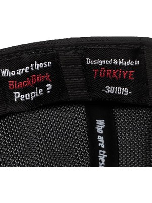 Black Börk Blackbörk V2 Trucker Limited Edition - 1 Kod Logolu  Siyah Cordura Kumaş Şapka (Cap)