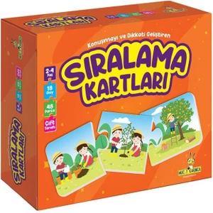 Yükselen Zeka Sıralama Kartları Konuşmayı ve Dikkati Geliştiren Puzzle (2-4 Yaş)