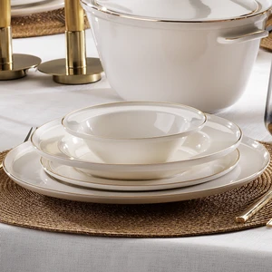 Queen Bonny Bone Yemek Takımı 60 Parça Platin