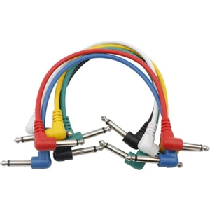 Pj6 Gitar Kablosu Efekt Pedal Kablosu 6'lı Set 30 cm 6 Farklı Renk 6.35 mm