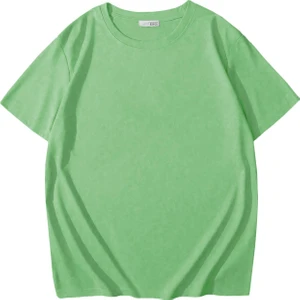 BRZ Collection Unisex Çocuk Basic T-Shirt Su Yeşili