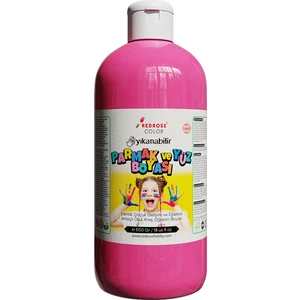Red Rose Color Pembe Parmak Boyası 500GR Yıkanabilir, En-71 Sertifikalı, Toksik Içermez, Çocuk Okul Kreş Için
