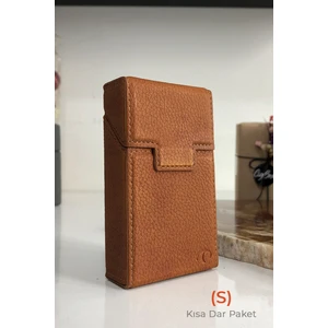 Cig Box cigbox Sigara Kutusu - (S) Kısa Dar Paket - Touch Blue-Slender- Aluminyum Kasa- Mıknatıslı Kapak, Hediye