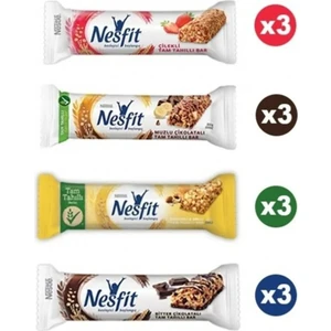 Nesfit Karışık Tam Tahıllı Bar Paketi 23,5 gr x 12 Adet