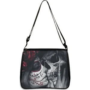 Qiuming Shop YXBGTKLMNS07 Stili 20CMX24CM Gotik Kız Kafatası Kadın Çantaları Yüksek Li Kadın Büyük Kapasiteli Çanta Messenger Çanta Bayanlar Omuz Çantaları (Yurt Dışından)