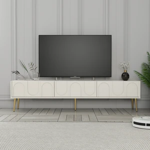 Variant Mobilya Variant Lyon Alt Tv Ünitesi - Krem / Altın