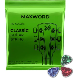 Maxword Gt-Classic Kaliteli Klasik Gitar Teli 1 Takım Set + Pena