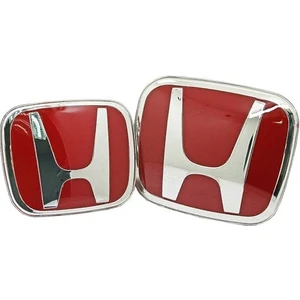 Honda Civic Fc5 Ön Panjur-Arka Bagaj Kırmızı H Logo