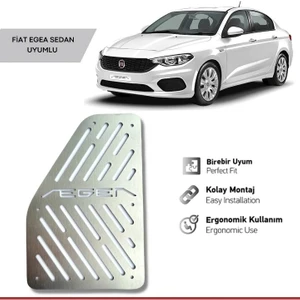 Drs Tuning Fiat Egea Uyumlu Krom Ayak Dinlendirme Pedalı - 2015 - 2019 Parça