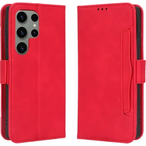 Bdt Shop Samsung Galaxy S23 Ultra ile Uyumlu Kickstand Koruyucu, Kredi Kartı Tutacağı Pu Deri Darbeye Dayanıklı Telefon Kılıfı (Yurt Dışından)