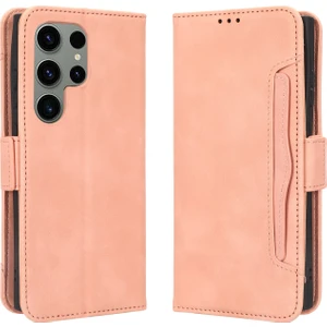 Bdt Shop Samsung Galaxy S23 Ultra ile Uyumlu Kickstand Koruyucu, Kredi Kartı Tutacağı Pu Deri Darbeye Dayanıklı Telefon Kılıfı (Yurt Dışından)
