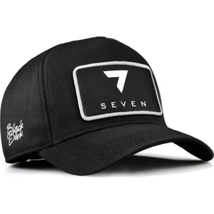 V2 Baseball 7 Seven - 2 Kod Logolu Unisex Siyah Cordura Kumaş Şapka (Cap)