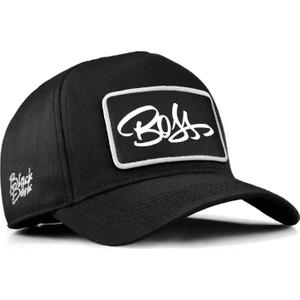 V2 Baseball Boss - 2 Kod Logolu Unisex Siyah Cordura Kumaş Şapka (Cap)