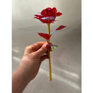 Love Candle Dekor 1 Adet Solmayan Gül, Yapay Gül, Sonsuzluk Gülü Hediyelik Gül, Sevgili Hediyesi