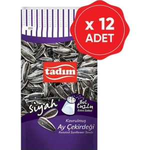 Siyah Ay Çekirdeği Bol Tuzlu 180 gr x 12 Adet