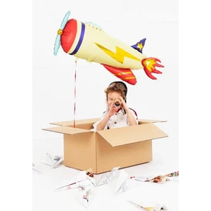Retro Uçak Folyo Balon Doğum Günü Model Uçak Balon