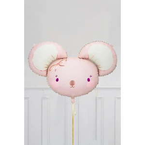 Sevimli Fare Kafası Folyo Balon