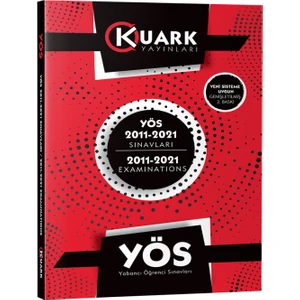 Kuark Yayınları Yös 2011-2021 Sınavları-Yös Çıkmış Sorular-Metropol-Puza-Galata