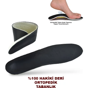 01HK Hakiki Deri Erkek Kadın Ortopedik Tabanlık Unisex Ortopedik Deri Taban
